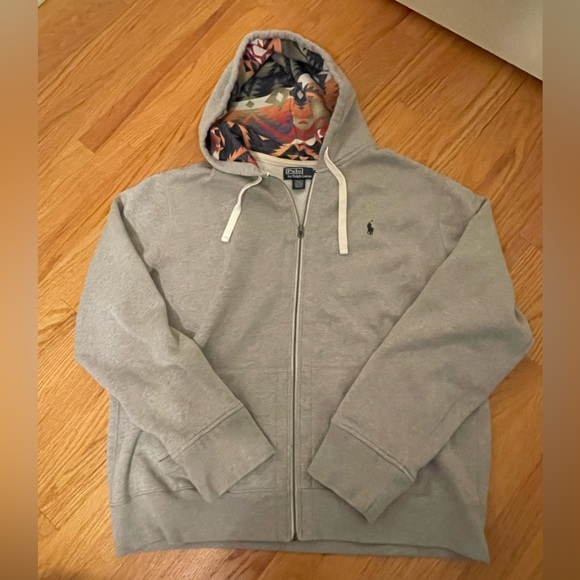 Polo Ralph Lauren Other - Polo Ralph Lauren Full Zip Hoodie Southwest Print Hood